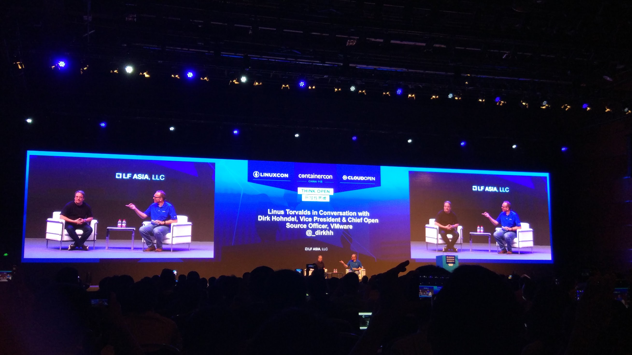 Creator of Linux and git, Linus Torvalds, at LC3 China 2018